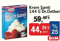 DR.OETKER KREM ŞANTİ 144 G